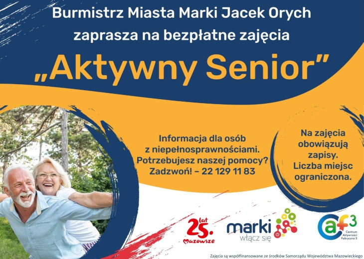 Aktywny senior w Markach.