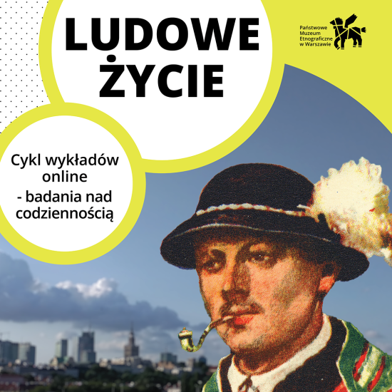 Plakat zapraszający na wykłady na temat Ludowe życie.