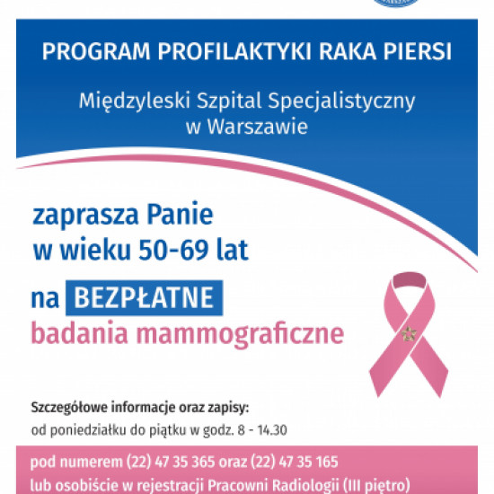 Informacja o badaniach mammograficznych.