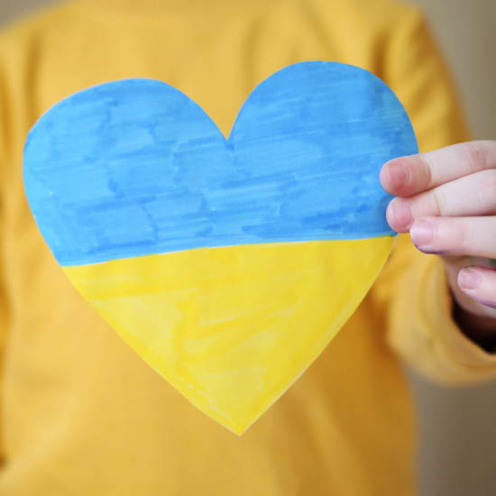 Serce - flaga Ukrainy